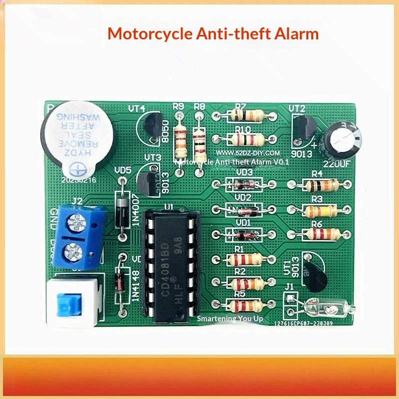 Diy Motorcycle Electronics - Motosiklet Titreşim Önleyici Hırsızlık Alarmı DIY