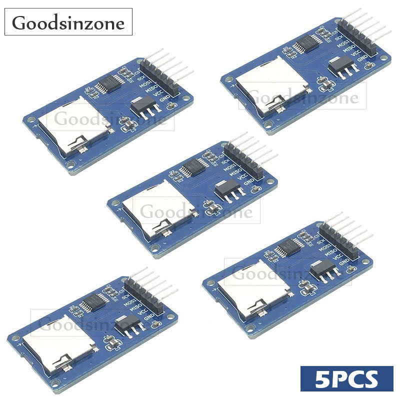 Sd Card Module Spi - Arduino için 5'li Paket Mikro SD