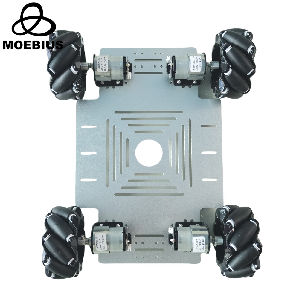 Diy Robot Electronics Kit - 25 KG Yük 4WD Mecanum Tekerlekli