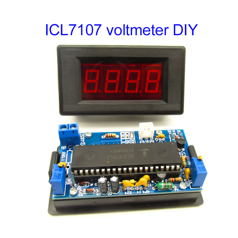 Diy Electronics Com - ICL7107 Voltmetre DIY Kiti Parçaları DC