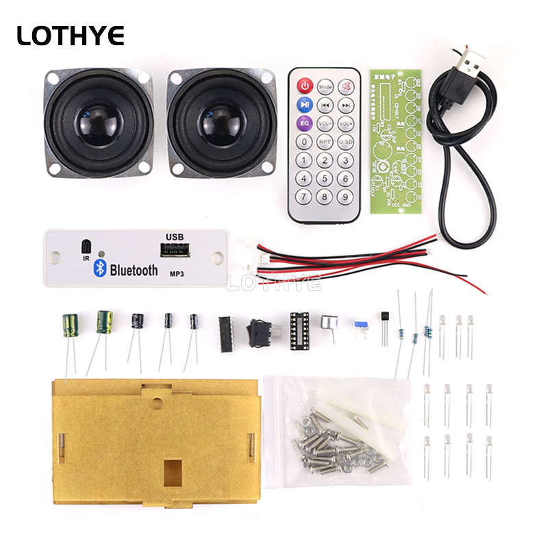 Diy Audio Electronics Kit - Mini Amplifikatör Ses Bluetooth 3W*2 Hoparlör