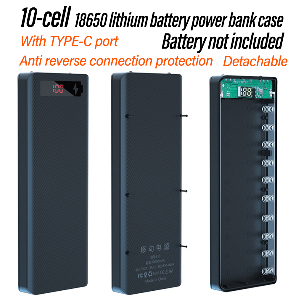 Diy Electronics Power Supply - 10 Hücreli 18650 Çıkarılabilir Lehimsiz DIY