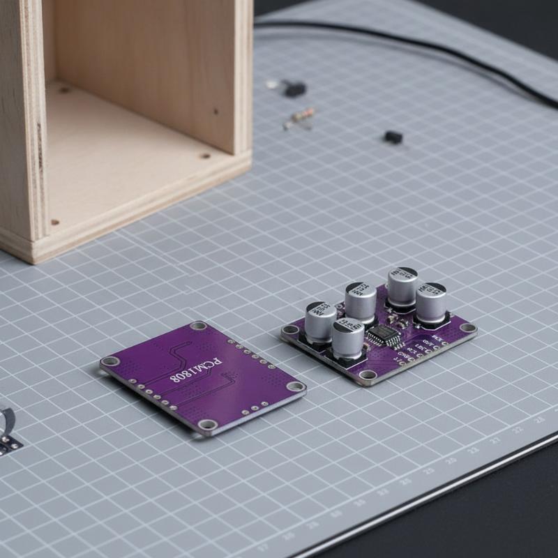 Diy Audio Electronics Kit - YENİ 24Bit PCM1808 Stereo ADC Modülü