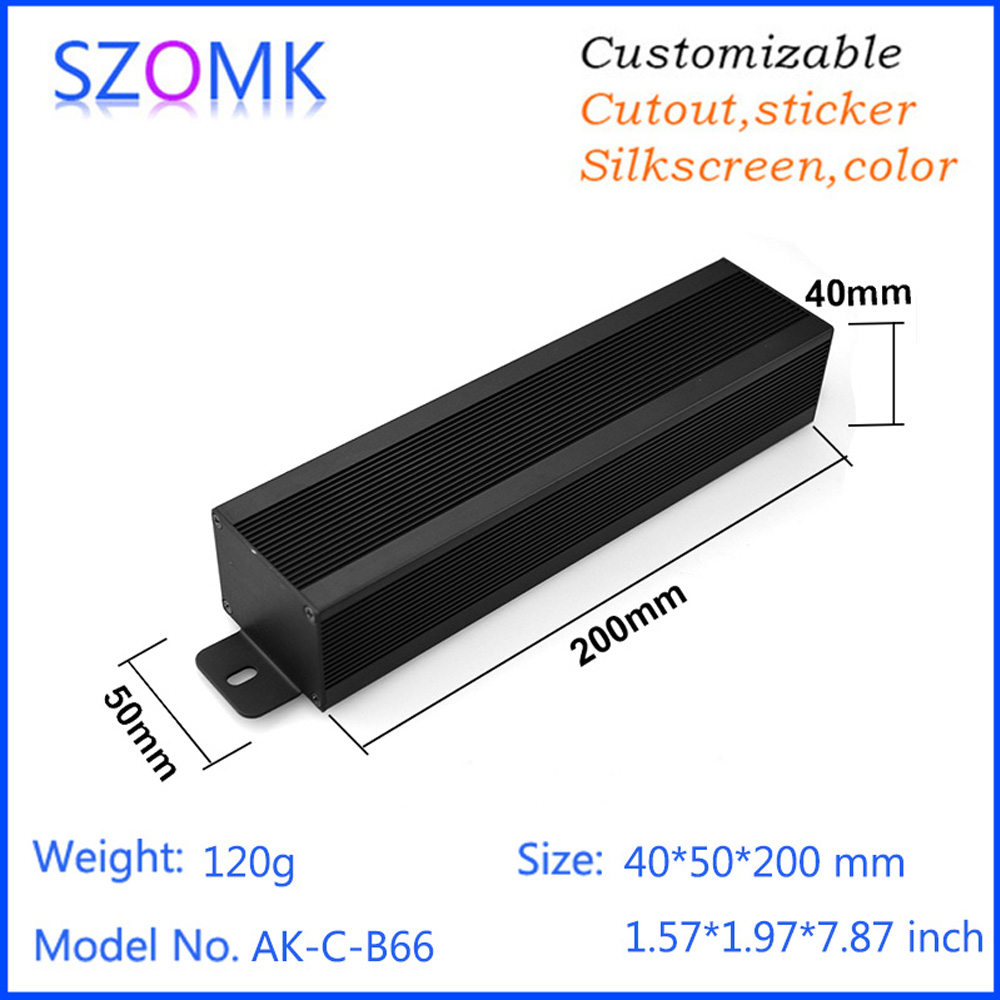 Diy Box Electronics Mall - 1 adet 40*50*200mm Alüminyum Kutu Muhafaza