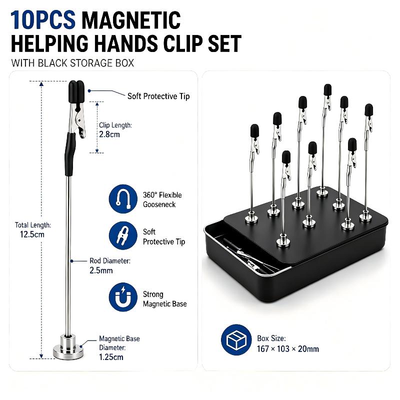 10 Adet Manyetik Lehimleme Yar - Diy Electronics Holder incelemesi ve fiyatı