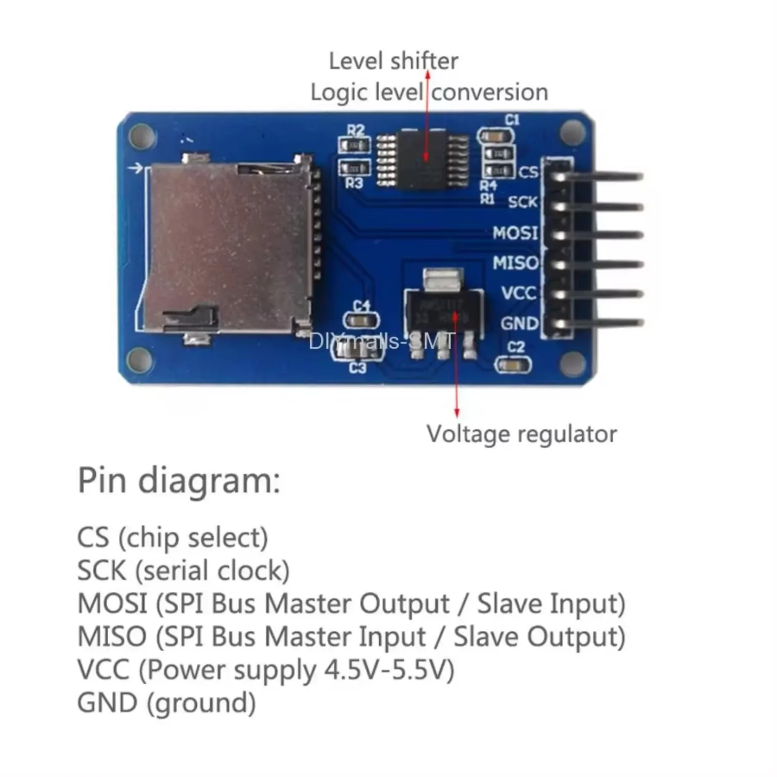 Micro SD Kart Modülü Mini TF H - Sd Card Module Spi incelemesi ve fiyatı