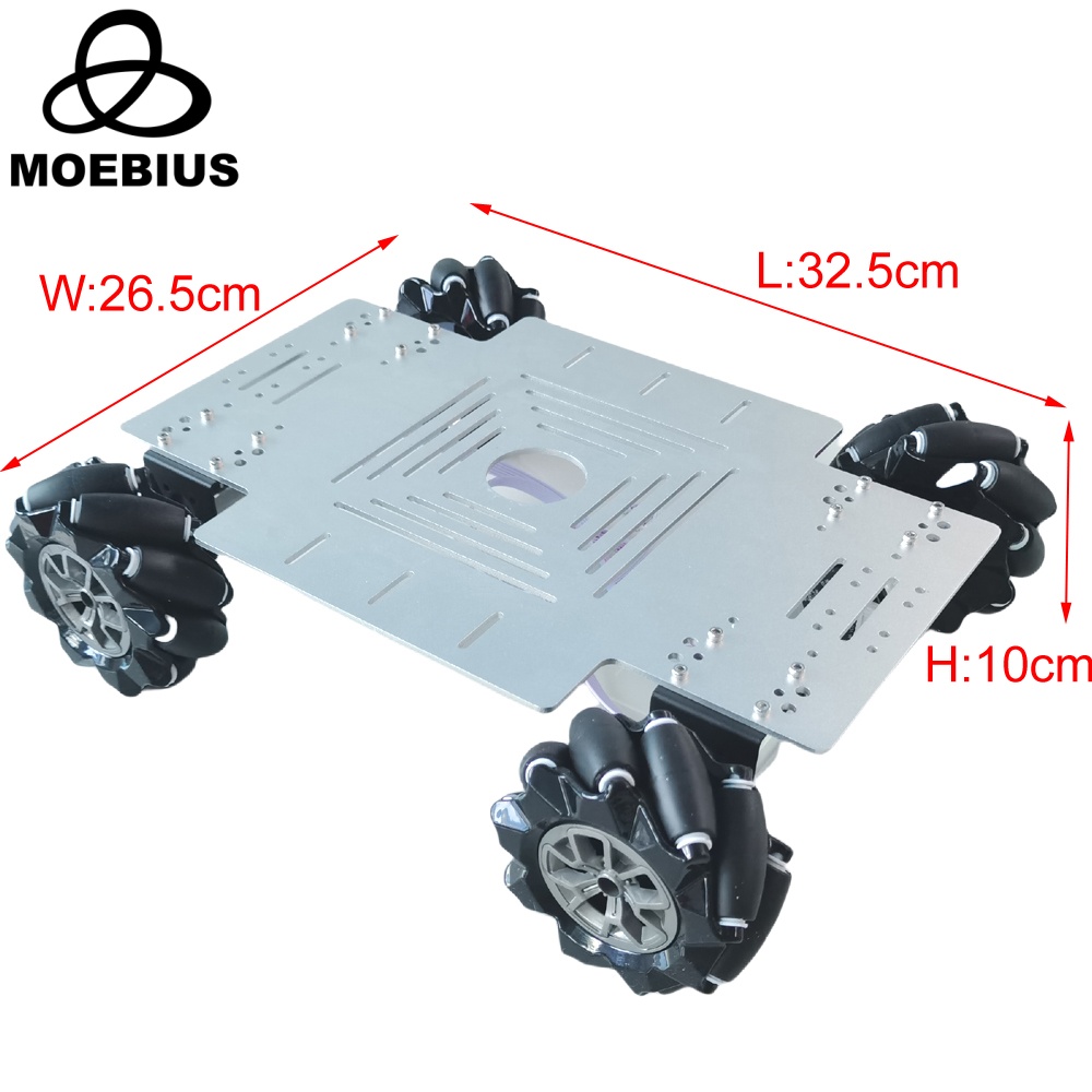 25 KG Yük 4WD Mecanum Tekerlek - Diy Robot Electronics Kit incelemesi ve fiyatı
