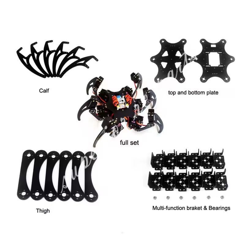 18 DOF Alüminyum Hexapod Örümc - Diy Robot Electronics Kit incelemesi ve fiyatı
