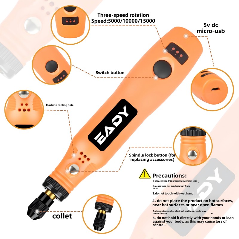 USB Kablosuz Döner Alet Seti – - Diy Electronics Power Supply incelemesi ve fiyatı