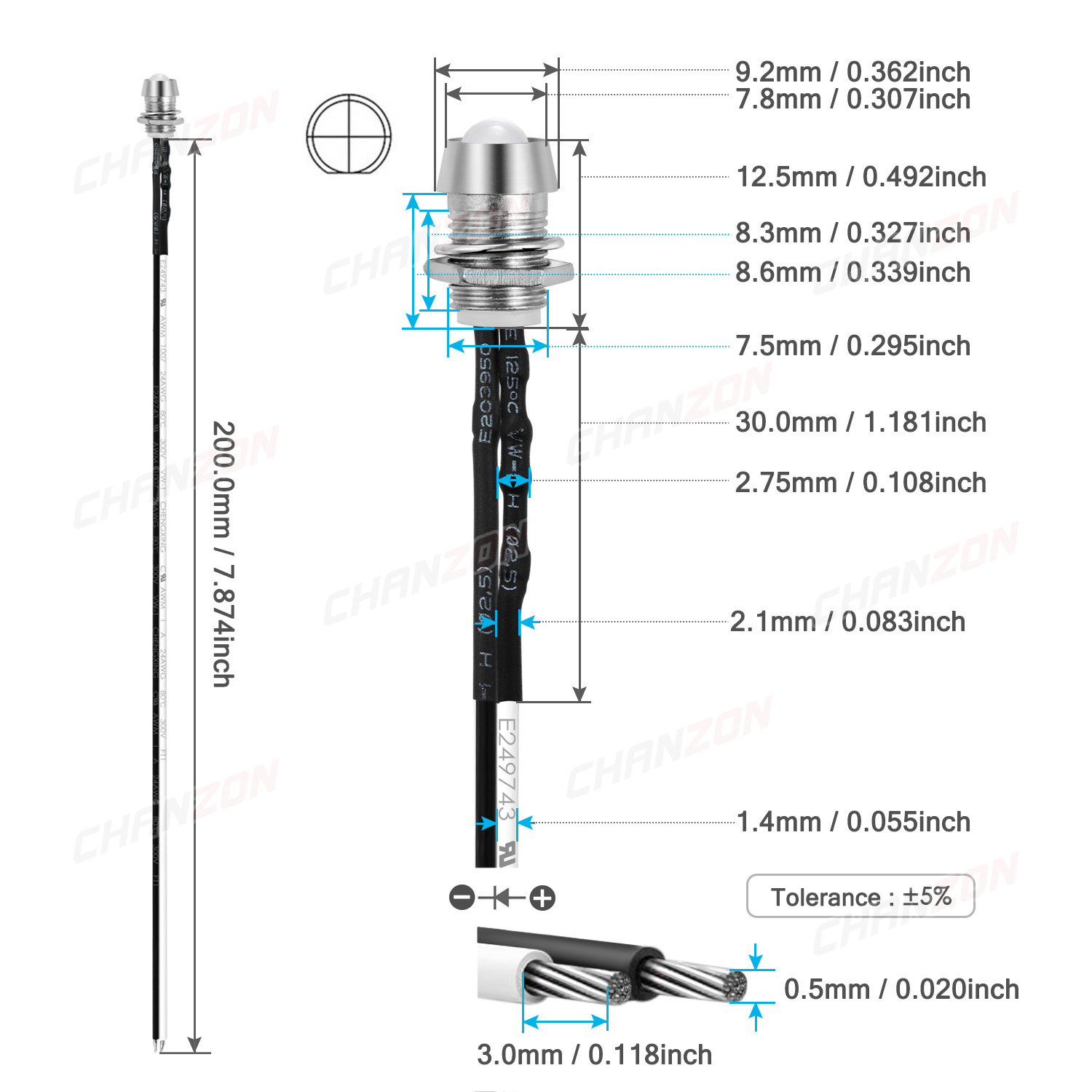 5mm Kablolu LED Kiti 12 V Dağı - Diy Electronics Holder incelemesi ve fiyatı