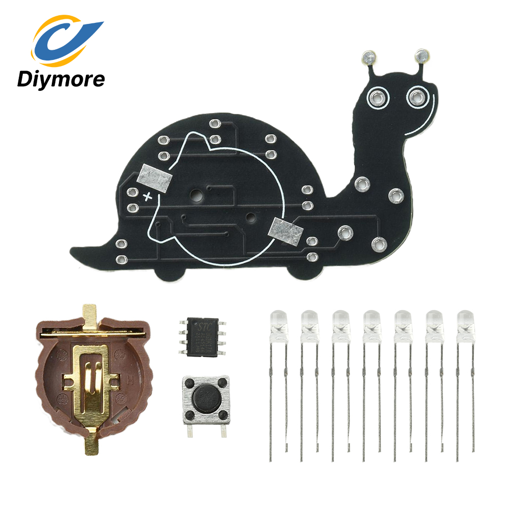 7 Yeşil LED Lehimleme Uygulama - Diy Electronics Holder incelemesi ve fiyatı