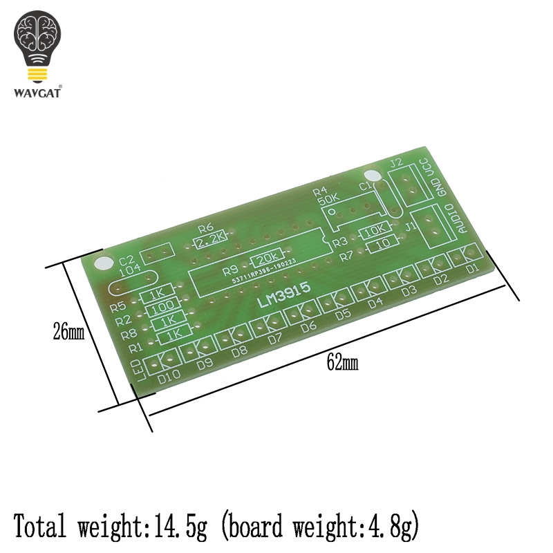 LM3915 DC 9V-12V 10 LED ses sp - Diy Audio Electronics Kit incelemesi ve fiyatı