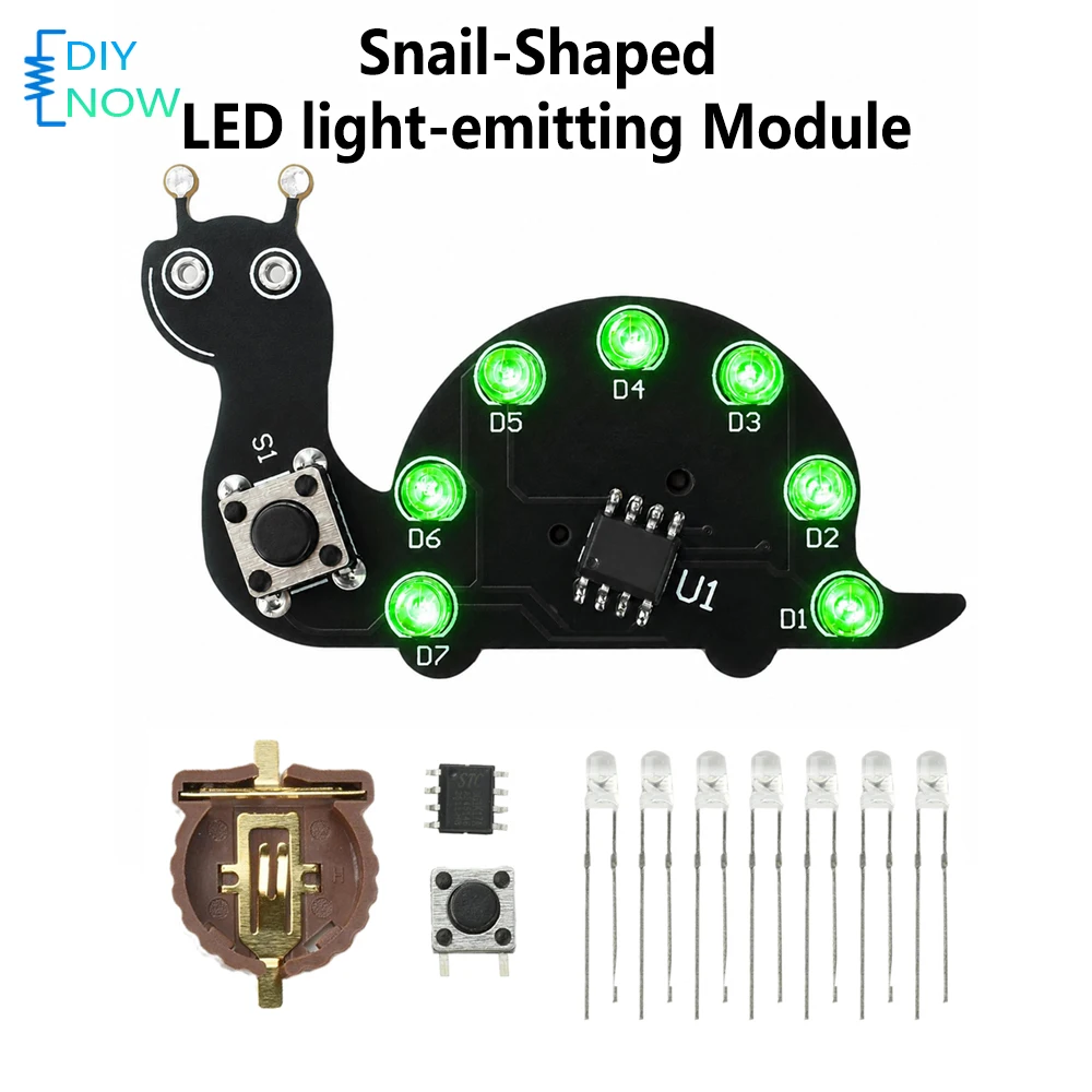 Salyangoz Şekilli LED Akışkan  - Diy Electronics Projects For Beginners incelemesi ve fiyatı