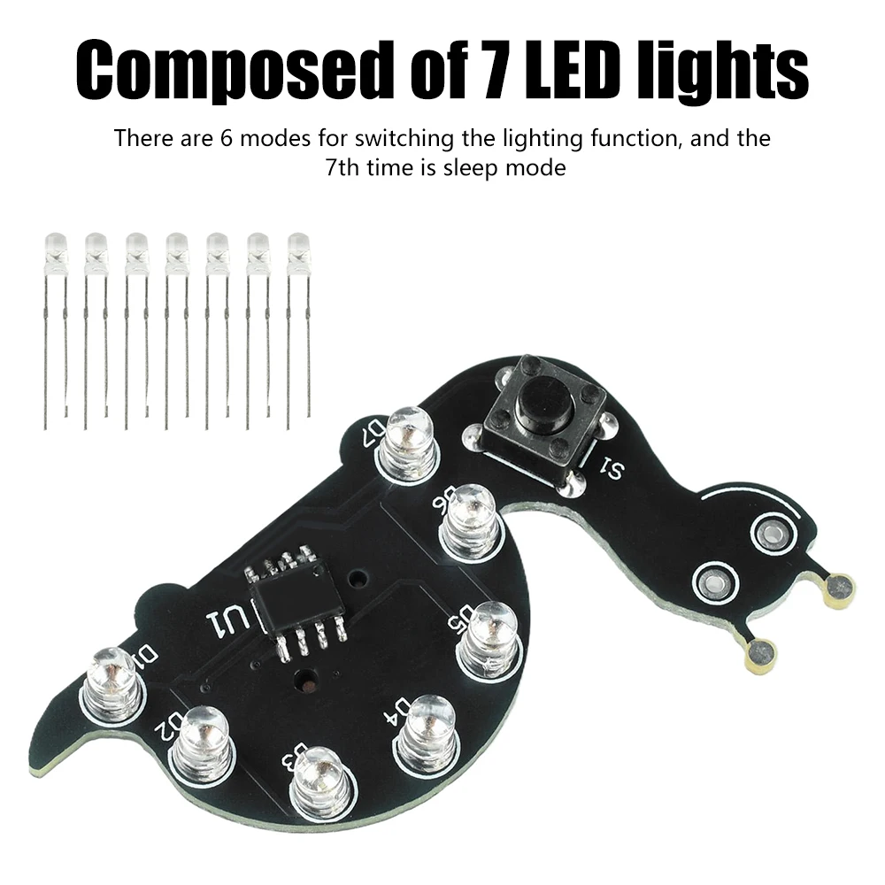 Salyangoz Şekilli LED Akışkan  - Diy Electronics Projects For Beginners incelemesi ve fiyatı