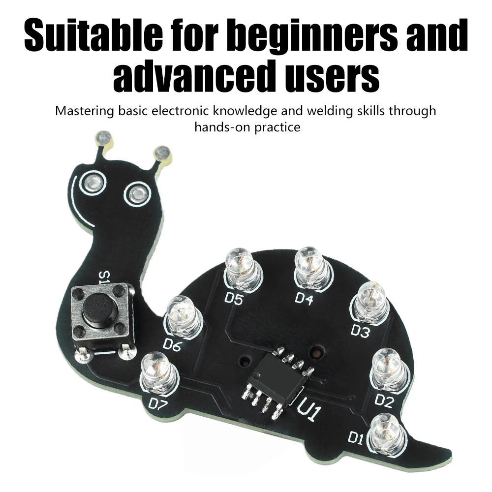 Salyangoz Şekilli LED Akışkan  - Diy Electronics Projects For Beginners incelemesi ve fiyatı