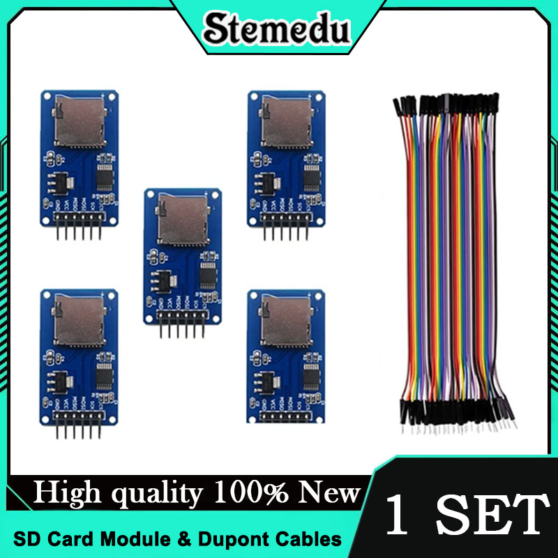 5 adet mikro SD kart modülü 40 - Sd Card Module Spi incelemesi ve fiyatı