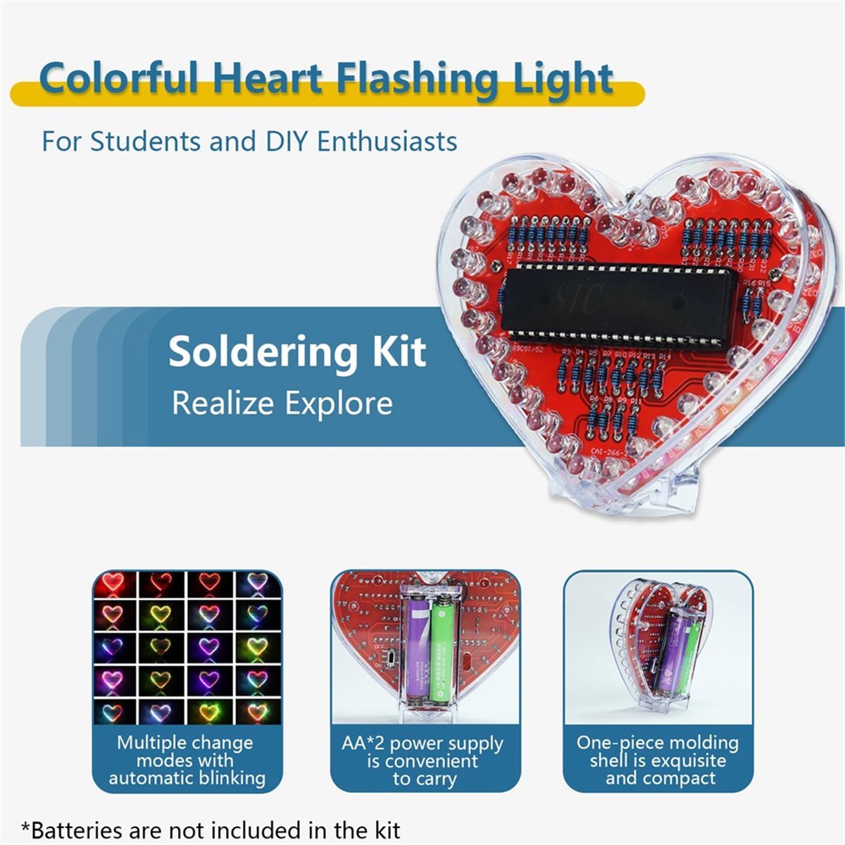 DT262/Havya Pratik Seti, Kalp  - Diy Electronics Projects For Beginners incelemesi ve fiyatı