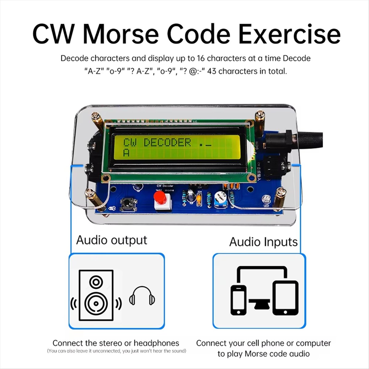HDL DC9V CW Mors Kodu Dekoder  - Diy Audio Electronics Kit incelemesi ve fiyatı