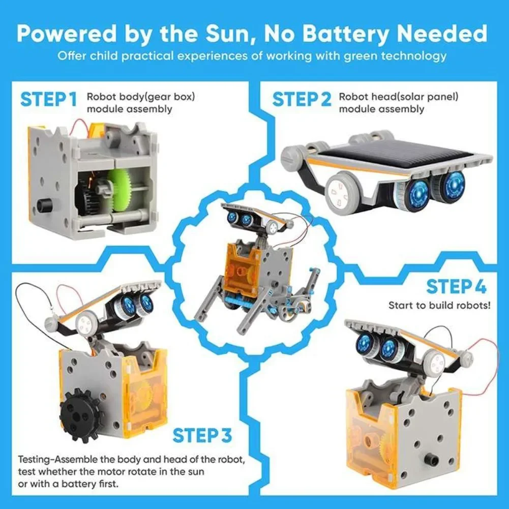 13 in 1 Güneş Enerjili Robot B - Diy Robot Electronics Kit incelemesi ve fiyatı